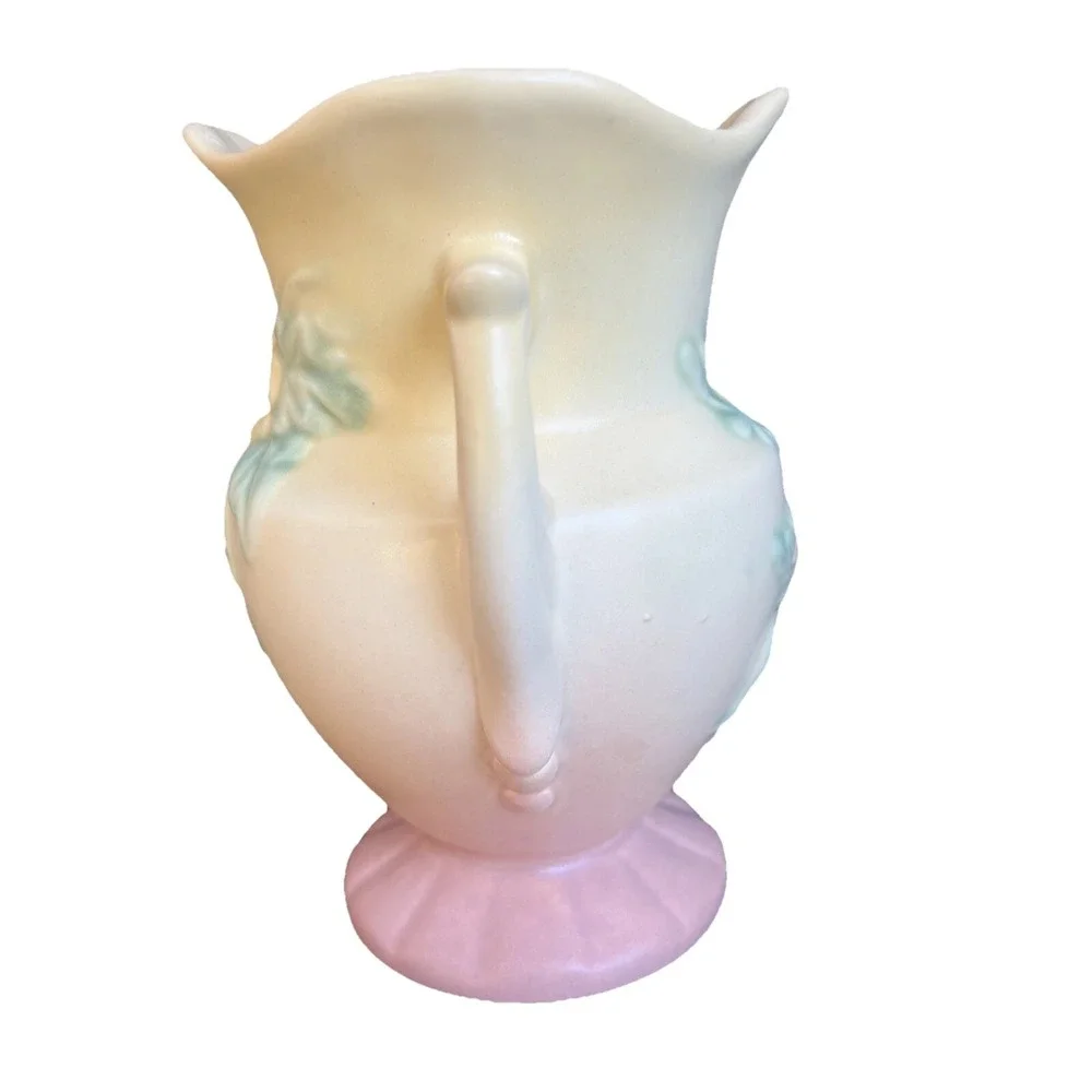Vintage Hull Vase MCM Yellow Art Nouveau Pottery Wildflower Floral #W-4 6 1/2